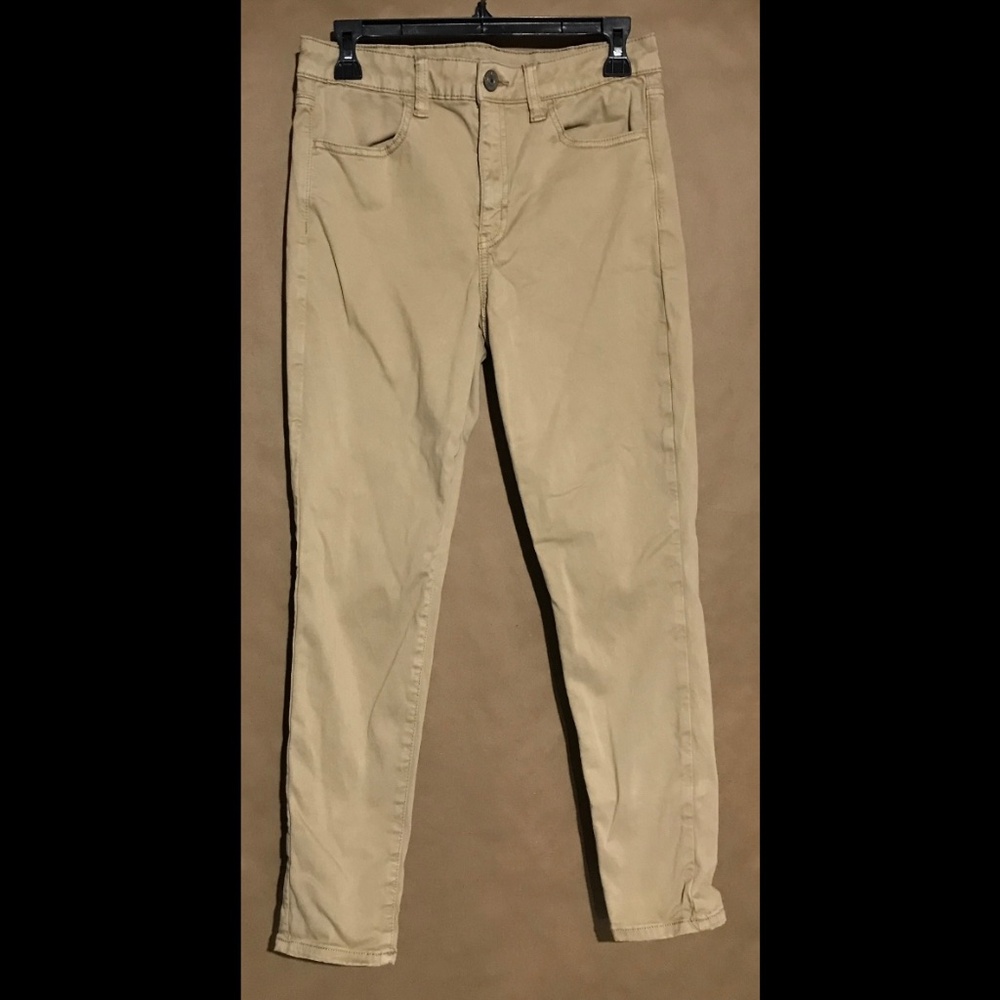 American Eagle Women’s High-Rise Stretch Jegging Size 8 Short Khaki